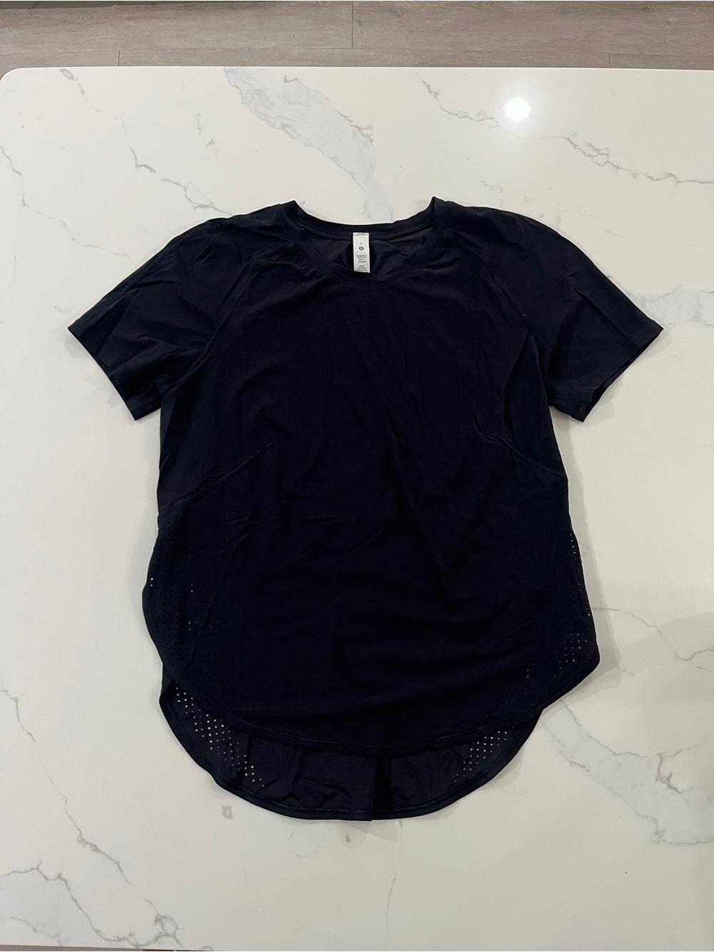 lululemon athletica Black Short Sleeve Performance Tee